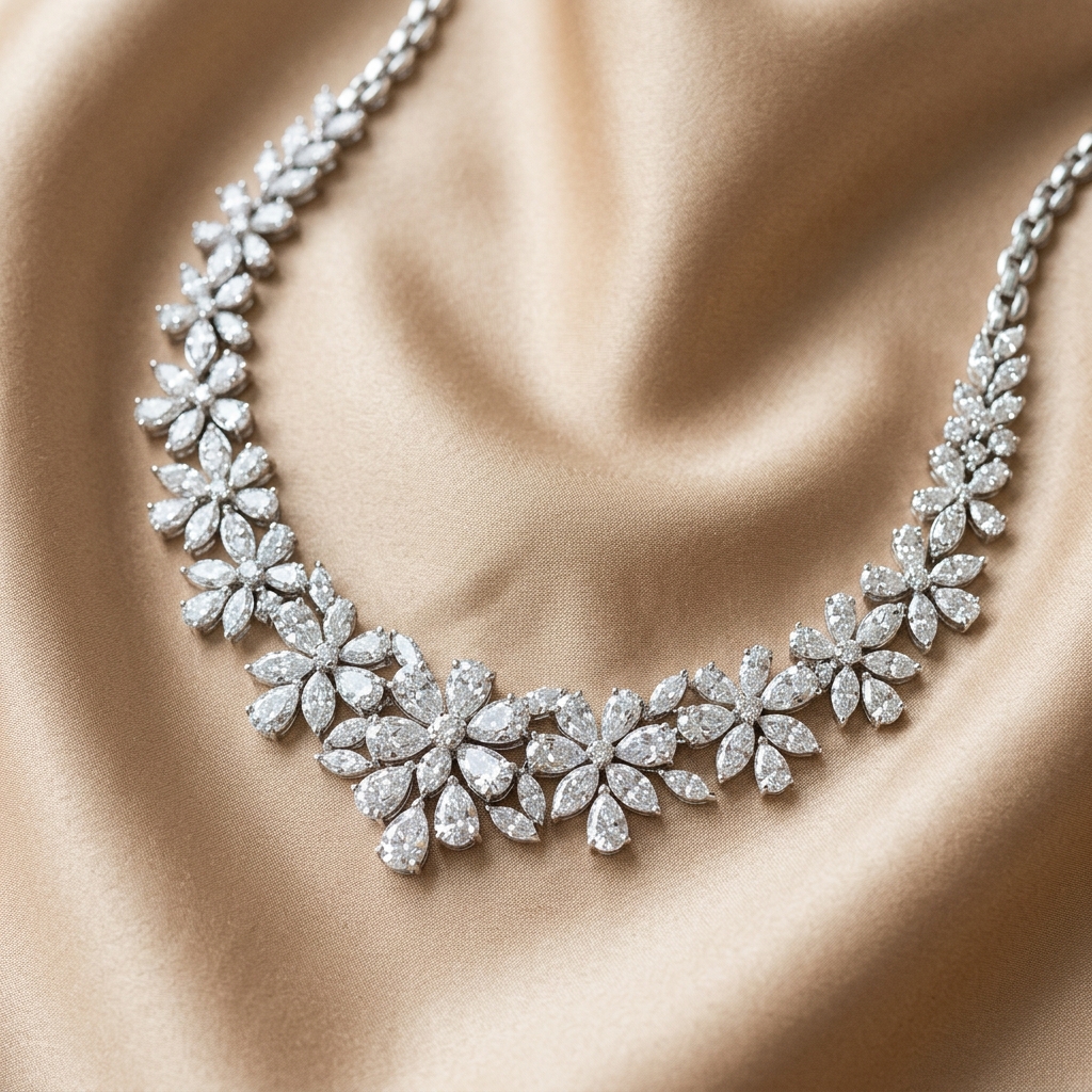 Floral Diamond Necklace